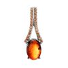Amber Pendant In Sterling Silver With Champagne Crystals The Raphael, image 