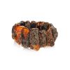 Black Amber Beaded Bracelet The Volcano, image 