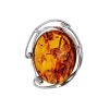 Handmade Amber Brooch In Sterling Silver The Rialto, image 