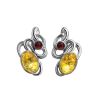 Adorable Amber Earrings In Sterling Silver The Fairy, image 