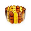 Bold Multicolor Amber Flat Beaded Bracelet, image 