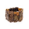 Bold Raw Amber Stretch Bracelet The Volcano, image 