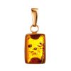 Gold-Plated Pendant With Cognac Amber The Copenhagen, image 