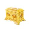 Handcrafted Honey Amber Casket, image 