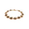 Link Amber Bracelet In Gold Plated Silver The Helios, image 