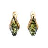 Gold Amber Earrings The Snowdrop, image 
