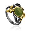Ornate Design Silver Jade Ring, Ring Size: 9.5 / 19.5, image 