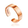 Minimalist Rose Plated Silver Ring The ICONIC, Ring Size: Adjustable, image 