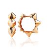 Trendy Gold Spike Hoop Earrings The Roxy, image 