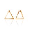 Triangle Design Gold Earrings The Roxy, image 