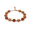 Gilded Silver Amber Link Bracelet The Monaco, image 