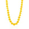 Fashionable Honey Amber Beaded Necklace, Length: 48, image 