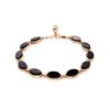 GILDED SILVER AMBER LINK BRACELET THE MONACO, Length: 17, image 