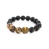 Black Amber Beaded Bracelet With Ebony Wood The Cuba, image 