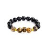 Black Amber Bracelet With Wooden Beads The Cuba, image 