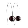 Cherry Amber Silver Threader Earrings The Sorbonne, image 