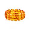 Cognac Amber Flat Beaded Bracelet, image 