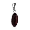 Leaf Cut Amber Pendant In Sterling Silver The Amaranth, image 
