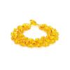 Lemon Amber Braided Bracelet With Glass Beads The Fable, image 