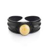 Leather Cuff Bracelet With White Amber The Nefertiti, image 
