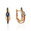 Classy Gold Topaz Earrings, image 