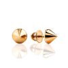 Minimalist Design Gold Stud Earrings The Roxy, image 