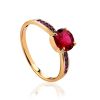 Bright Gold Corundum Ring, Ring Size: 6 / 16.5, image 