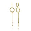 Ultra Feminine Gilded Silver Dangle Earrings The Sparkling, image 