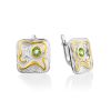 Voluptuous Silver Chrysolite Earrings, image 