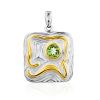 Fabulous Silver Chrysolite Pendant, image 