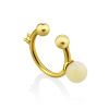 Chic Gilded Silver Amber Ear Cuff The Palazzo, image 