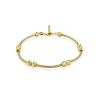Trendy Gilded Silver Chain Bracelet The Sparkling, image 