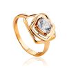 Versatile Gold Crystal Ring SWAROVSKI GEMS, Ring Size: 8 / 18, image 