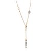 Infinity Motif Gold Crystal Necklace, image 