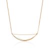 Gold Curved Bar Necklace, image 
