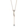 Ultra Feminine Gold Crystal Lariat Necklace, image 