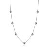 Silver Beaded Chain Necklace The Sparkling, image 