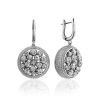 Fabulous Silver Crystal Dangle Earrings The Sparkling, image 