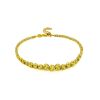 Elegant Gilded Silver Beaded Bracelet The Sparkling, image 