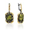 Fabulous Silver Serpentine Dangle Earrings, image 
