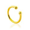 Sleek Gilded Silver Ear Cuff The Liquid, image 
