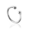 Minimalist Design Silver Ear Cuff The Liquid, image 