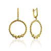 Voluminous Gilded Silver Hoop Design Earrings The Sparkling, image 