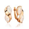 Ultra Feminine Gold Opal Earrings, image 