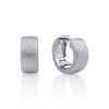 Stylish Textured Silver Hoop Earrings The Silk, image 