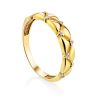 Refined Gilded Silver Crystal Ring, Ring Size: 6 / 16.5, image 