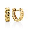 Gilded Silver Half Hoop Earrings, image 