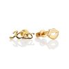 Asymmetric Gilded Silver Stud Earrings "Kiss", image 