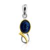 Bicolor Gilded Silver Azurite Pendant, image 
