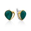 Classy Silver Amazonite Earrings, image 